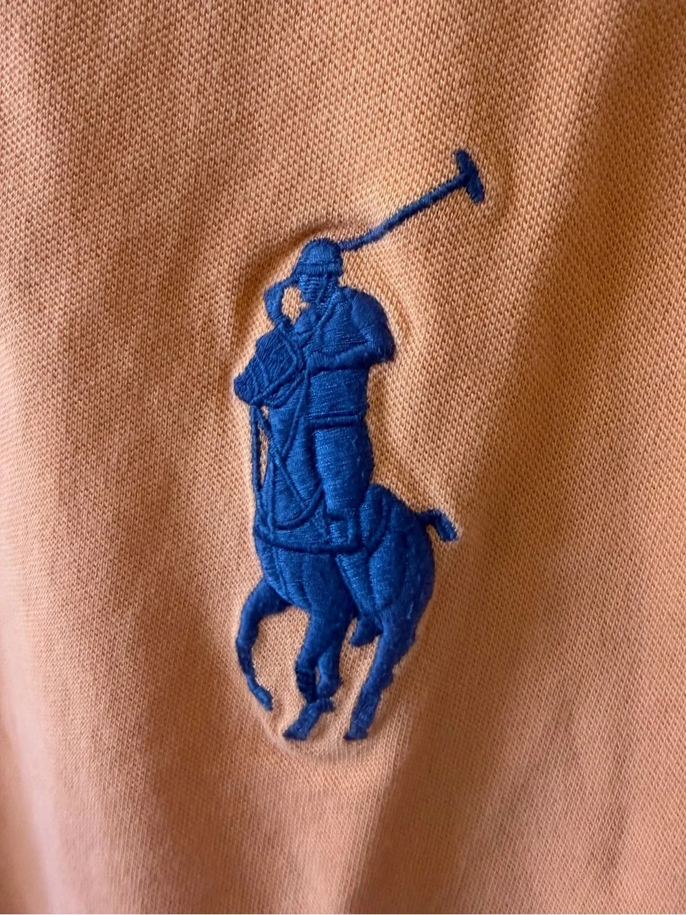Polo Ralph Lauren - Men’s Big Pony Polo Shirt Custom Slim Fit - Orange, L